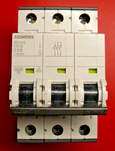 Siemens 5sy43 mcb c25 - siemens,