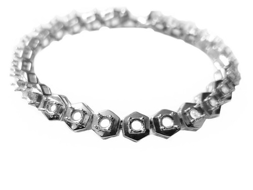 925 sterling silber armband - 925, 4