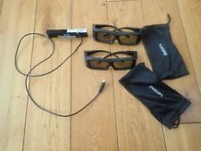 2 x 3D Philips Aktive 3D Brillen +PTA02/00 Infrarot-Transmitter volle Funktion!