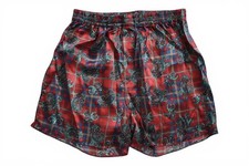 2 x Satin Boxershorts bordeaux