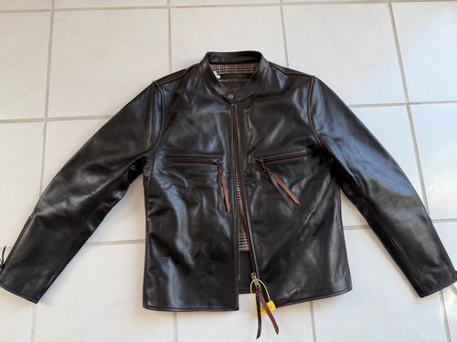 Lederjacke schwarz crush - lederjacke,