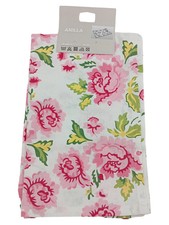 IKEA Anilla Tischdecke 40x260 cm Baumwolle Vintage Blumenmuster Mehrfarbig