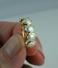 Sterling Silber Ring 18 Karat