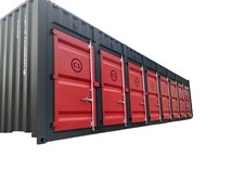 40 HC Lager Container mit 8 Einheiten Türen Side Open Lager Storage Park gedämmt