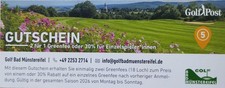 Golf Greenfee Gutschein 2026