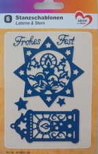 6 Stanzschablonen "Laterne & Stern" K.  Jittenmeier/ QVC