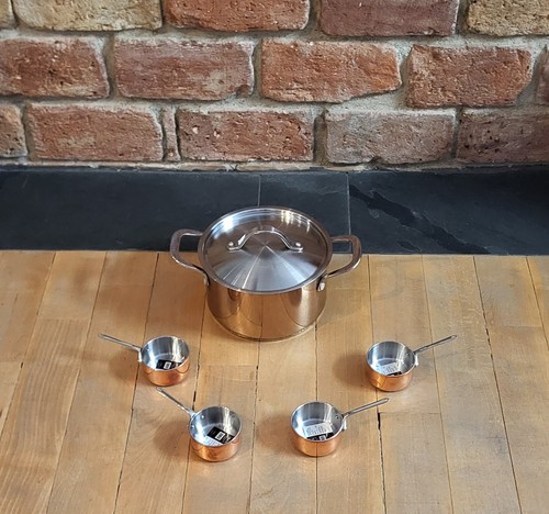 Kupfer topf und 4er set - kupfer,
