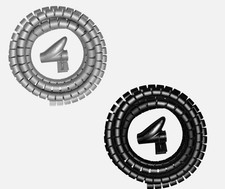 Kopp Kabelschlauch Kabel Organizer Kabelschlange 2,5 - 5m schwarz silber Kopp