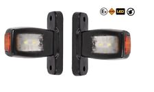 2 x LED LKW Begrenzungsleuchten 12V Positionsleuchten Anhänger Gelb Rot Weiß Neu