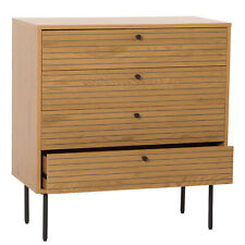 Kommode HWC-N78, Sideboard, skandinavischer Stil Metall Holz Melamin 80x40x85cm