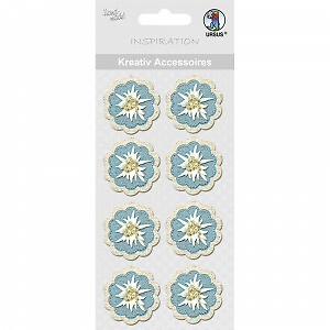 Sticker aufkleber edelweiss - 3d,