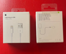 Original Apple Kabel USB Lightning Ladekabel 2m Weiß A1510 MD819ZM/A Brandneu