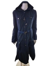 FRANSTYLE Mantel für Damen Marineblau L Langer Ärmel