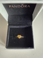 Pandora gelber Herzstein Ring