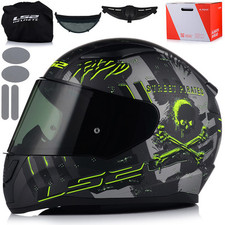 Motorradhelm LS2 FF353 RAPID II PIRATES + 2 Visiere Integralhelm Helm XS - XXXL