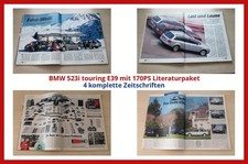 BMW 523i touring E39 mit 170PS Literaturpaket - 4 komplette Zeitschriften