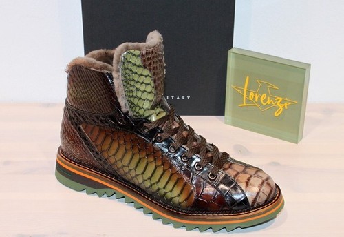 Lorenzi leder boots lammfell - lorenzi,
