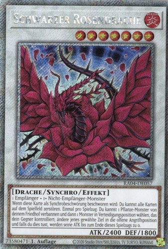 Yugioh schwarzer rosendrache - yugioh,