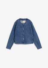 Jeansjacke verkürzt und mit Taschen Gr. 46 Blau Damen Jeans-Jacke Blazer Neu*