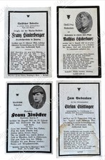 4x Sterbebild death card