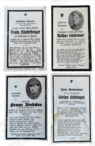 Sterbebild death card - 4x,