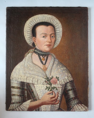 Barockes porträt einer - porträt,