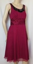Seidenkleid 40 fuchsia lila