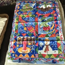 Geschirrtuch, Christmas Scenes.  Weihnachten.  Ulster Weavers Irland Leinen