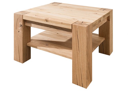 Couchtisch wildeiche 70x70x45 - couchtisch,