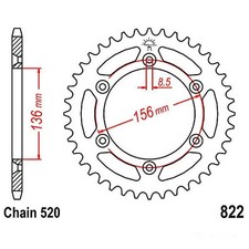 Kettenrad Stahl 42-Zähne