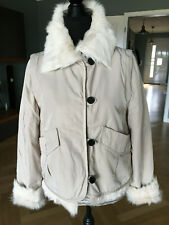 100%Original*Zara*Damen Jacke*3 in 1*LP 200€*Gr. S*Beige*NEU*Felljacke*Weste*