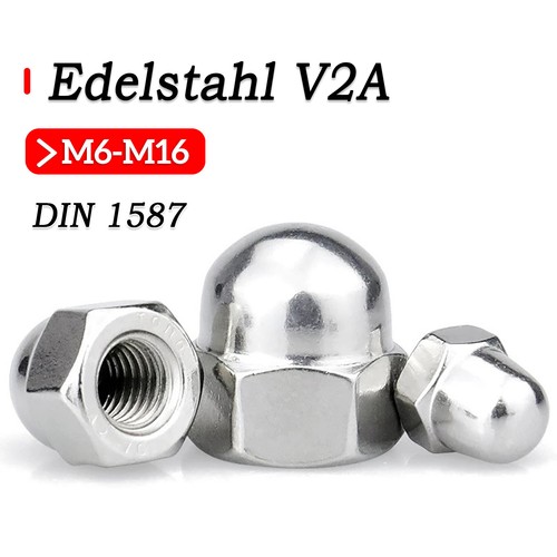 Hutmuttern din 1587 edelstahl - 1587,