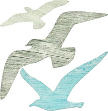 3er-Set MöWen-Wanddekoration