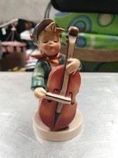 ‼️Göbel Hummel Figur "zum Tanz “ Baß Geiger Porzellan Retro Top Zustand ‼️