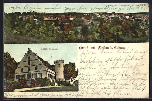 Ansichtskarte oeslau - ansichtskarte, b