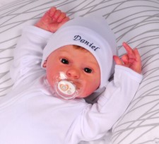 Mütze Erstlingsmütze Weiß