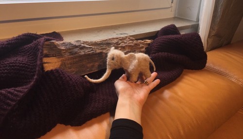 Filz figur elefant gefilztes - figur,