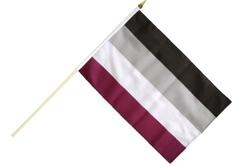 Asexuell stockflagge flaggen - asexuell,