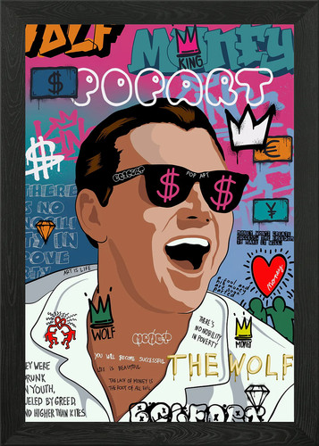 Pop art graffiti gerahmtes - graffiti,