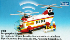 Lego 6482 Rescue Helicopter CLASSIC TOWN Hospital Rettungshubschrauber