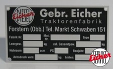 Blanco Typenschild "Markt