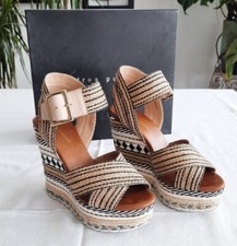 Andrea Puccini Wedges Keilabsatzsandalen Braun Gr 36 *sehr guter Zustand *B-Ware