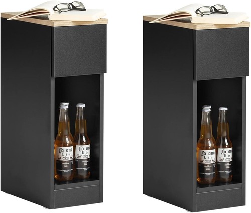 Schmaler nachttisch mit - 2x,