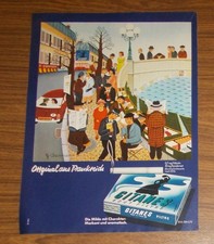 Seltene Werbung GITANES Zigaretten - Original aus Frankreich - Promenade 1978