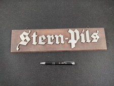 Werbeschild Stern - Pils (Alu auf Holz) - Bier – Brauerei - Sammlungsauflösung