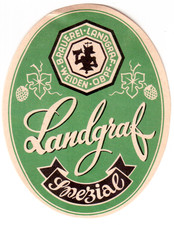 Sehr alte deutsche Bieretikett