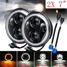 2X 7" Halo Angle Eyes