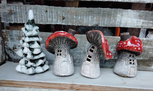 Pilzhaus mit led stck - pilzhaus,