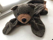 Käthe Kruse Teppich Plüsch braun Kinderteppich Bär für Bärenland