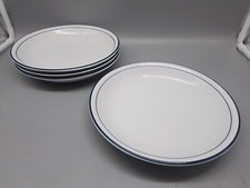 4 Stück Thomas Porzellan,Teller,Suppenteller, Scandic Shadow,Weiß/Blau